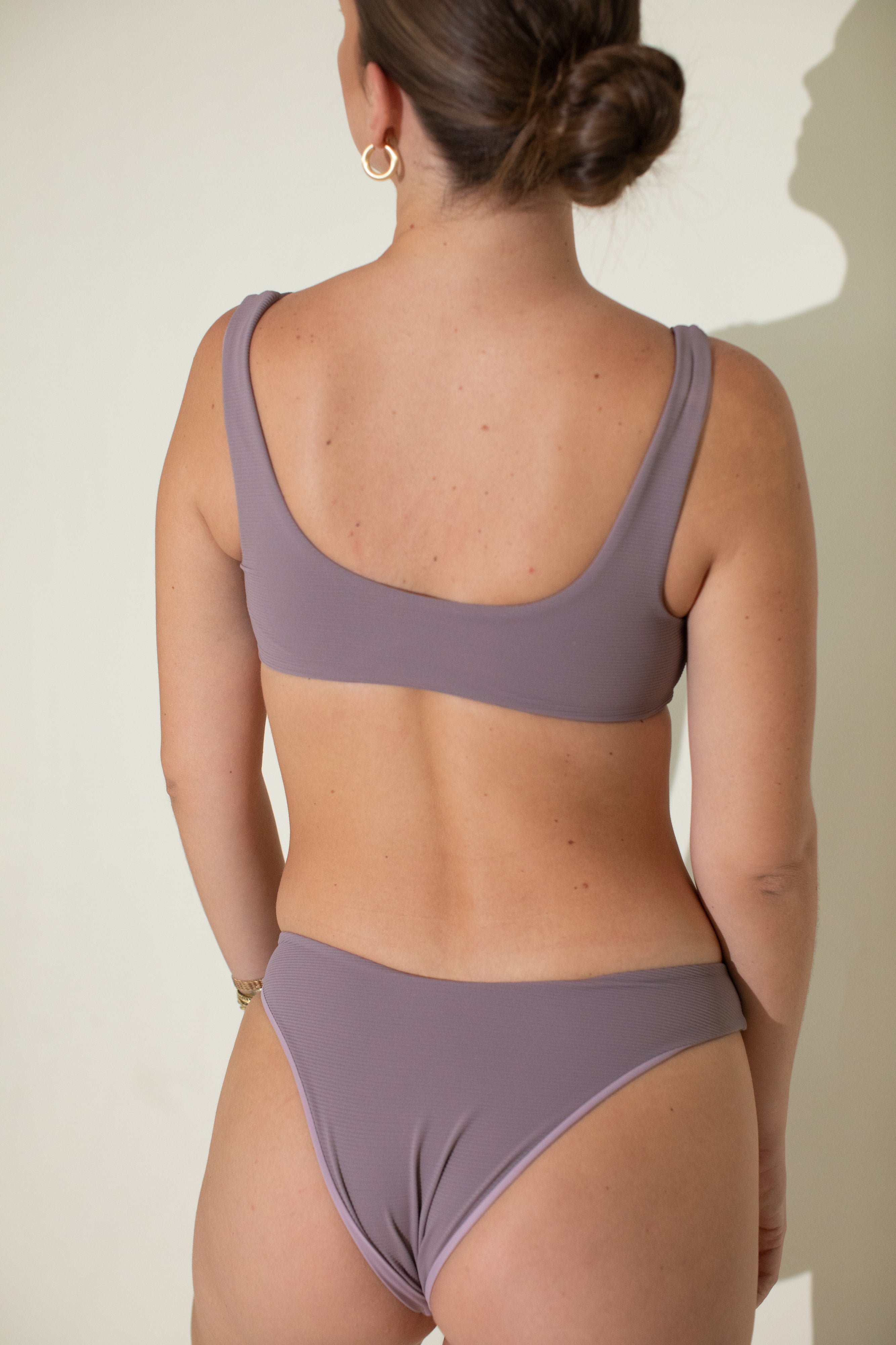 Rocky Bottoms (Mauve Ribbed)