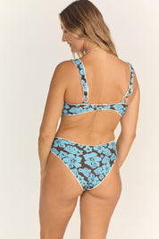 Aila Top (Lagoon Hibiscus Reversible Bloom)