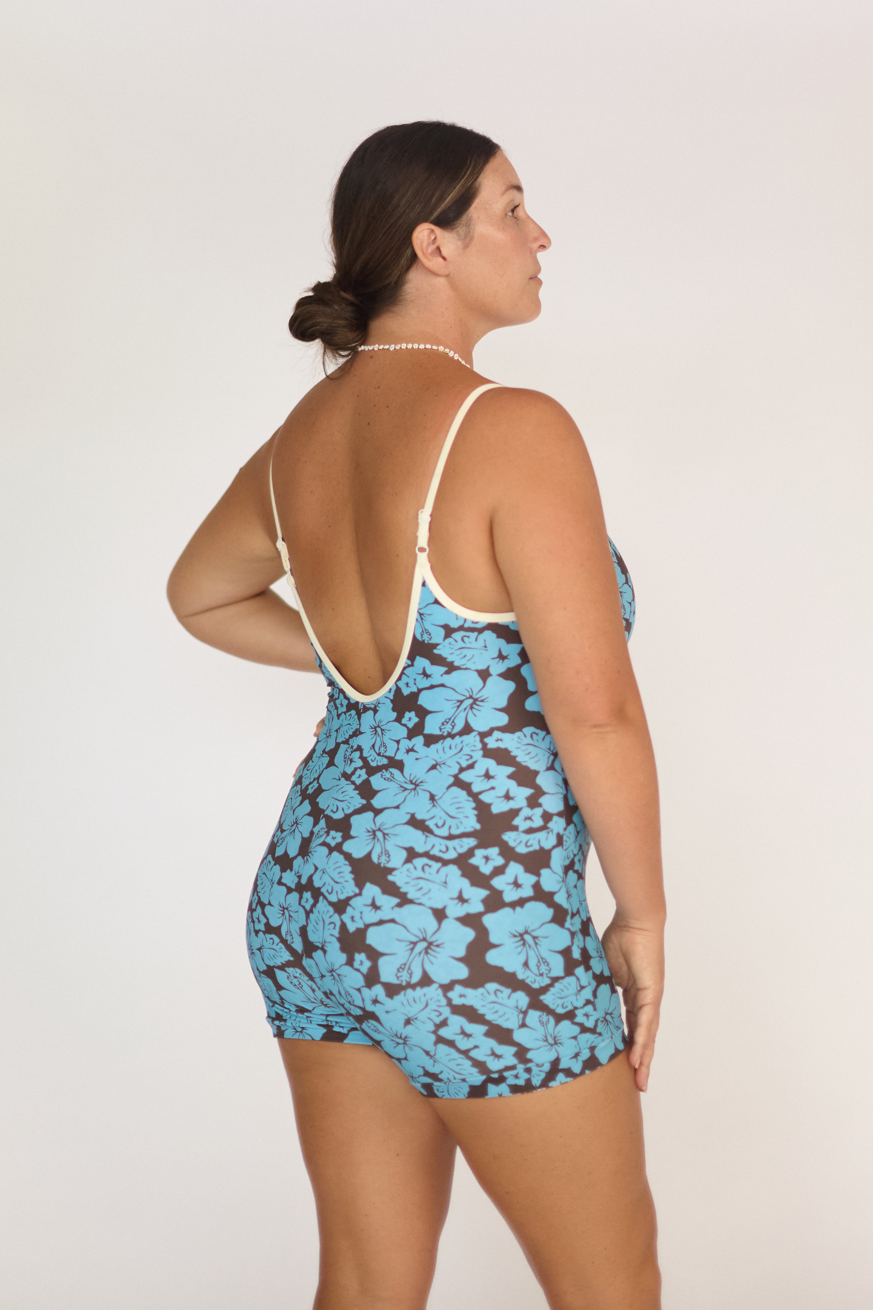Indi Onesie (Lagoon Hibiscus Reversible Bloom)