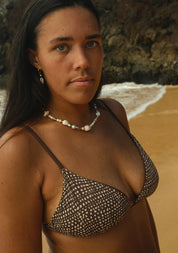 Moon Top (Leopard Cone Reversible Chocolate Ribbed)