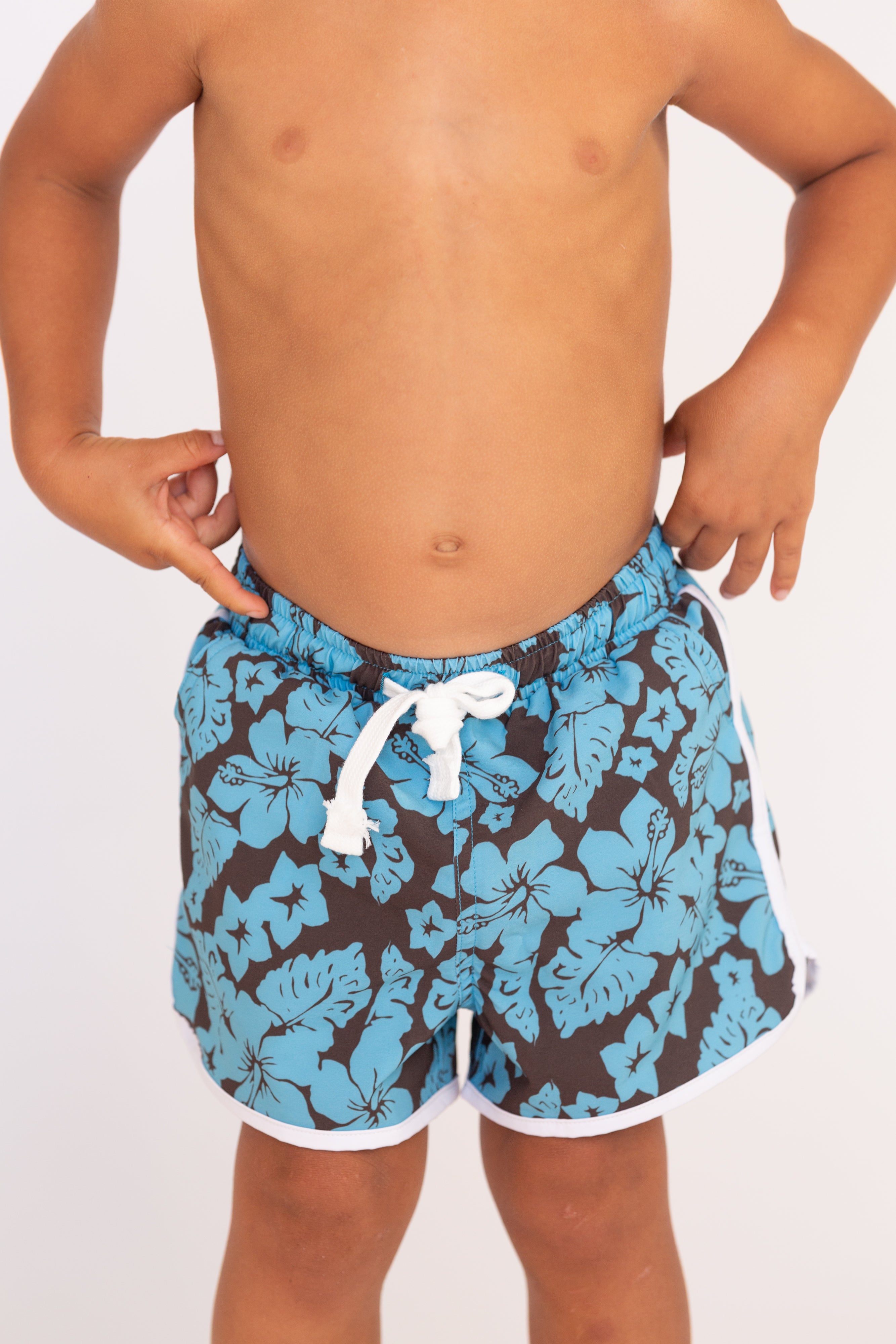 Kaiwi Boardies (Lagoon Hibiscus Reversible Bloom)