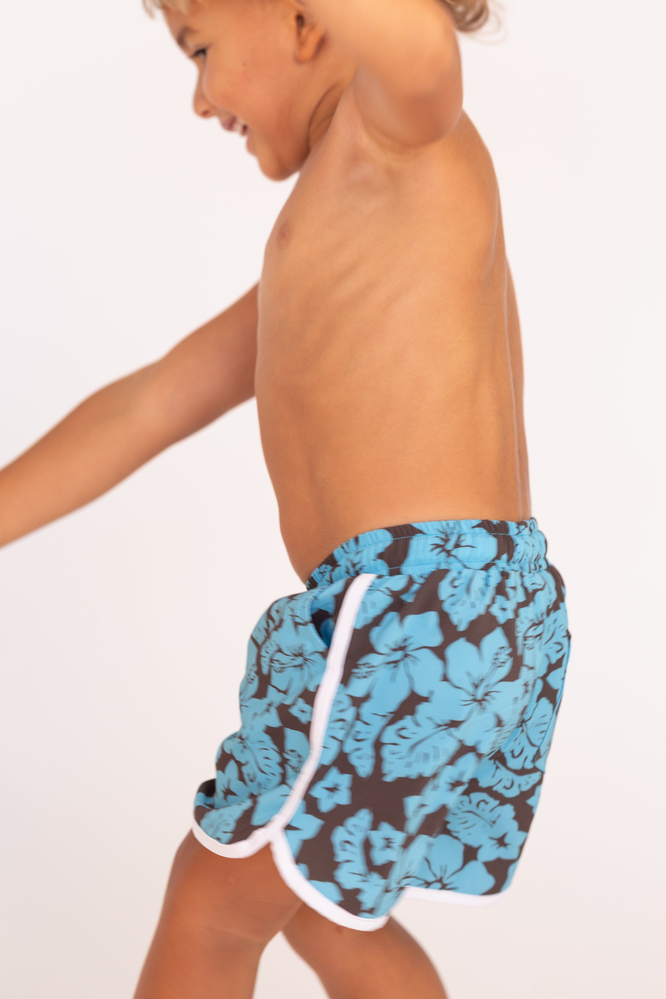 Kaiwi Boardies (Lagoon Hibiscus Reversible Bloom)