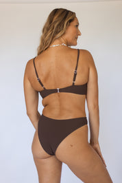 Ocea Bottoms (Leopard Cone Reversible Chocolate Ribbed)