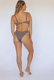Sage Top (Leopard Cone Reversible Chocolate Ribbed)
