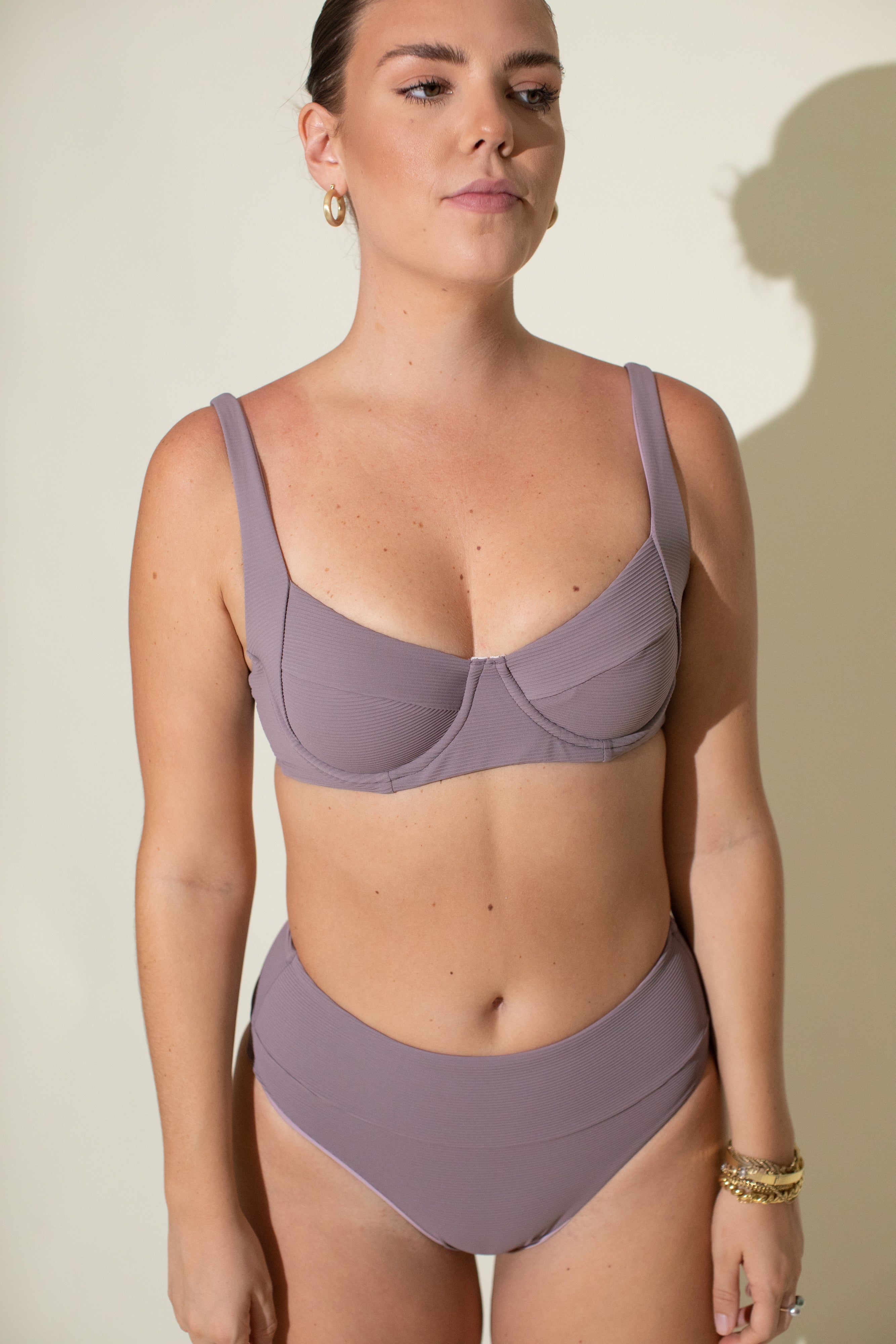 Capri Top (Mauve Ribbed)